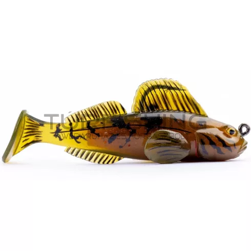 LIVETARTGET 2.8” GOBY PADDLETAIL RIGGED GREEN / BROWN 71MM 10G  SINKING