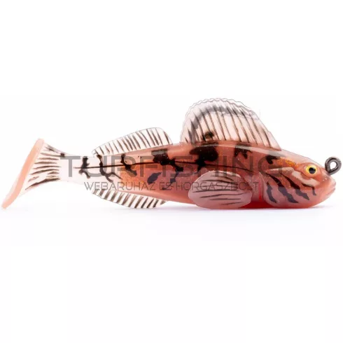 LIVETARTGET 3.3” GOBY PADDLETAIL RIGGED BROWN / YELLOW 84MM 12G  SINKING