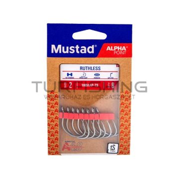 MUSTAD RUTHLESS EYED, 2/0 6DB/CSOMAG