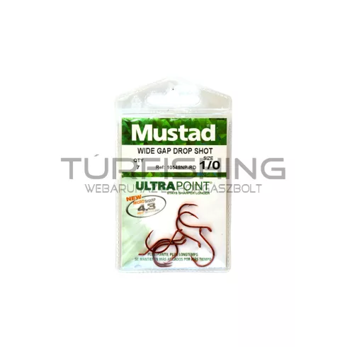 MUSTAD DROPSHOT  BNHOOKS 1/0  7DB/CSOMAG