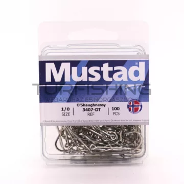 MUSTAD O'SHAUGHNESSY HOOKS DURATIN 1/0 100DB/CSOMAG