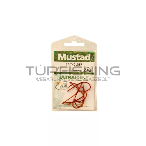 MUSTAD BAITHOLDER HOOKS 4 12DB/CSOMAG