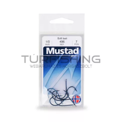 MUSTAD LIMERICK HOOKS BLUE 1 50DB/CSOMAG