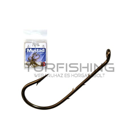 MUSTAD BEST KIRBY HOOKS BRONZE 6 10DB/CSOMAG