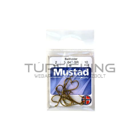 MUSTAD BEST KIRBY HOOKS BRONZE 8 10DB/CSOMAG