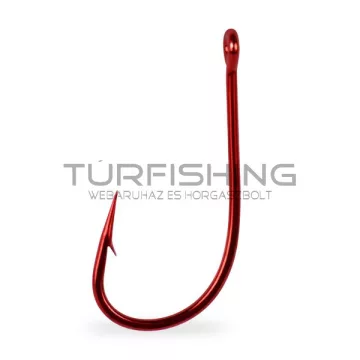 MUSTAD TARPON HOOKS RED 1 10DB/CSOMAG