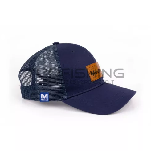 MUSTAD GREY TRUCKER CAP - WOVEN PATCH - 114