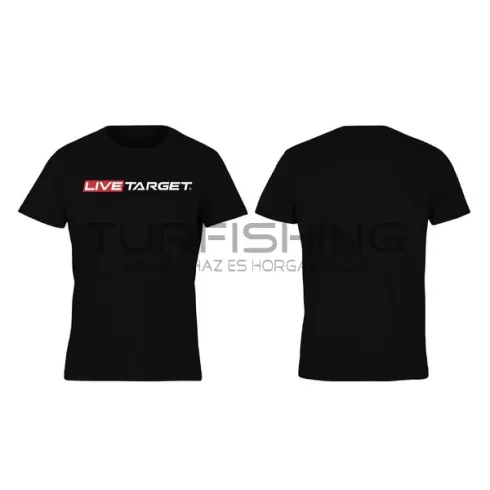 LIVETARGET BLACK BRAND COTTON SHIRT XXL
