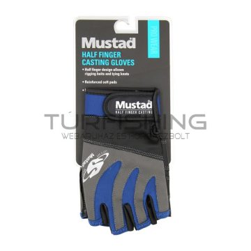 MUSTAD HALF FINGER CASTING GLOVES SIZE S