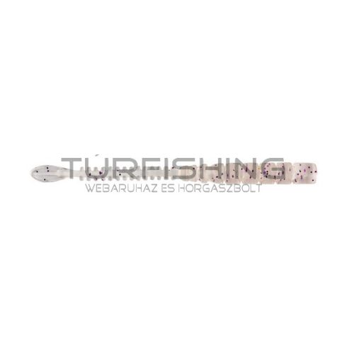 MUSTAD AJI BEAVER TAIL 2.5'' CLEAR LUMINOUS SILVER GLITTER 12DB/CSOMAG