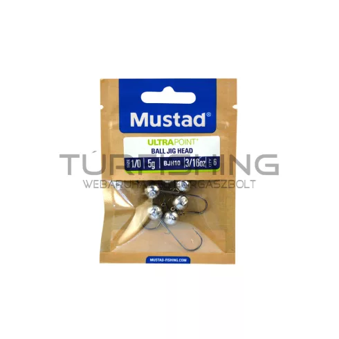 MUSTAD  BALL JIG HEAD W/KEEPER 3/0 12G  LEAD