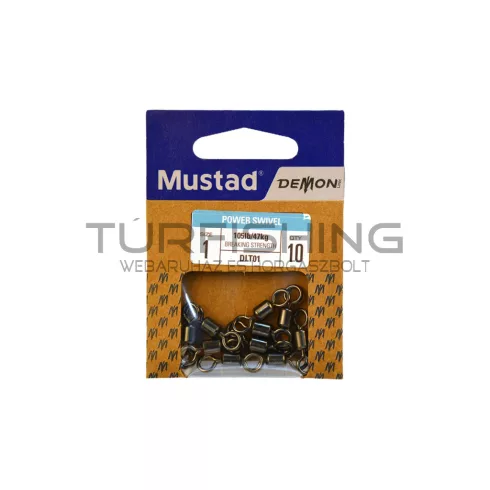 MUSTAD POWER ROLLING SWIVEL,  2 50DB/CSOMAG