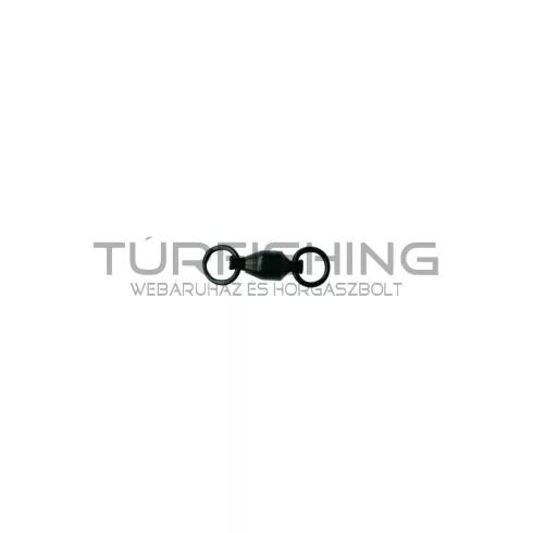 MUSTAD BALL BEARING SWIVEL W/WELDED RING 1 BLACK NICKEL 4DB/CSOMAG