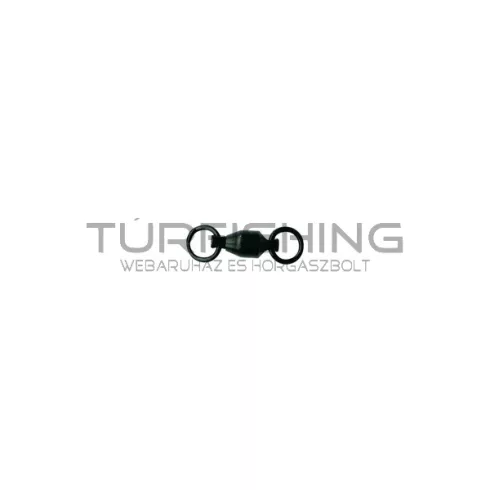 MUSTAD BALL BEARING SWIVEL W/WELDED RING 4 BLACK NICKEL 3DB/CSOMAG