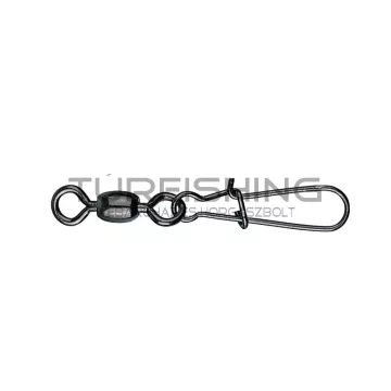   MUSTAD CRANE SWIVEL W/NICE SNAP (SANXUI STYLE) 1 BLACK NICKEL 10DB/CSOMAG