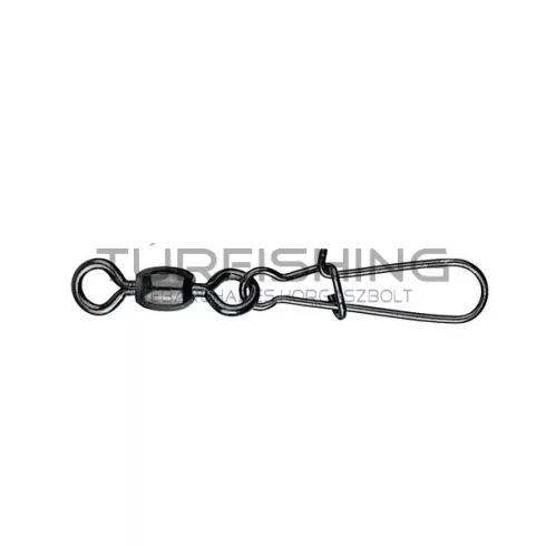 MUSTAD CRANE SWIVEL W/NICE SNAP (SANXUI STYLE) 6 BLACK NICKEL 10DB/CSOMAG
