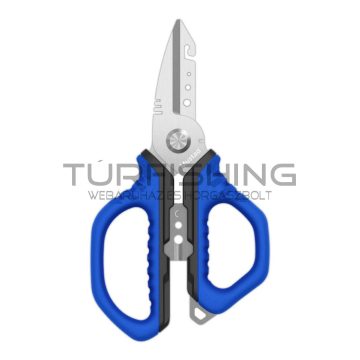   MUSTAD 6.5", SCISSORS, 420 STAINLESS STEEL, FINE POLISHED BLUE