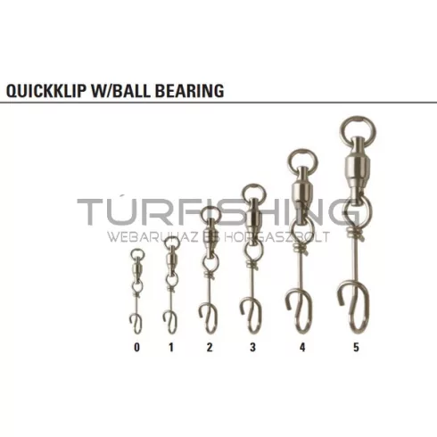 MUSTAD QUICKLIP W/BALL BEARING 60LBL 27KG BREAKING STRENGHT 3 7DB/CSOMAG