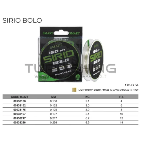ZSINÓR SIRIO BOLO 0.13
