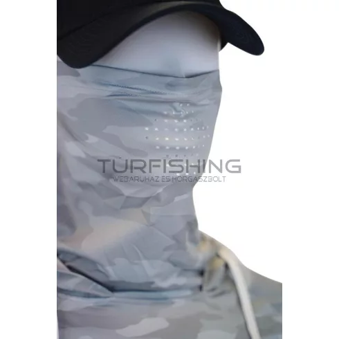 Major Craft MAJOR CRAFT SUN PROTECTION HOODIE UV ÁLLÓ KAPUCNIS FELSŐ L Light Gray