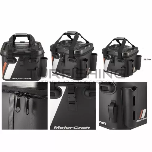 Major Craft MAJOR CRAFT TACKLE BAG MTB-30 EVA PERGETŐ TÁSKA 33*26*25cm Black