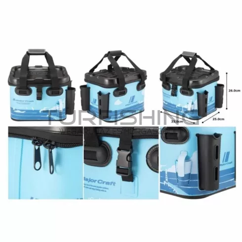 Major Craft MAJOR CRAFT TACKLE BAG MTB-30 EVA PERGETŐ TÁSKA 33*26*25cm Ocean Blue