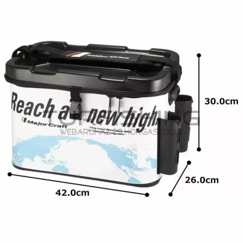 Major Craft MAJOR CRAFT TACKLE BAG MTB-40 EVA PERGETŐ TÁSKA 42*26*30cm Ice White