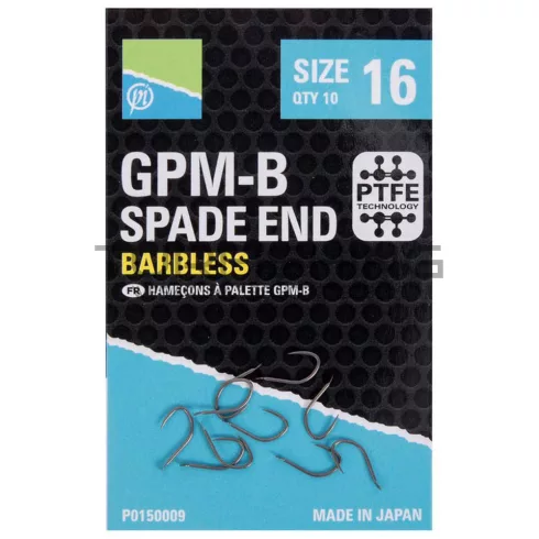 Preston  GPM-B SPADE END HOOKS BARBLESS