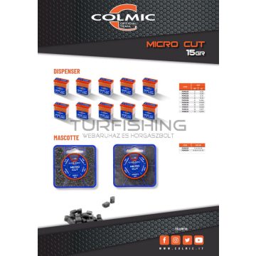 Colmic COLMIC MICRO CUT HENGER ÓLOM 15gr #10 0.036gr