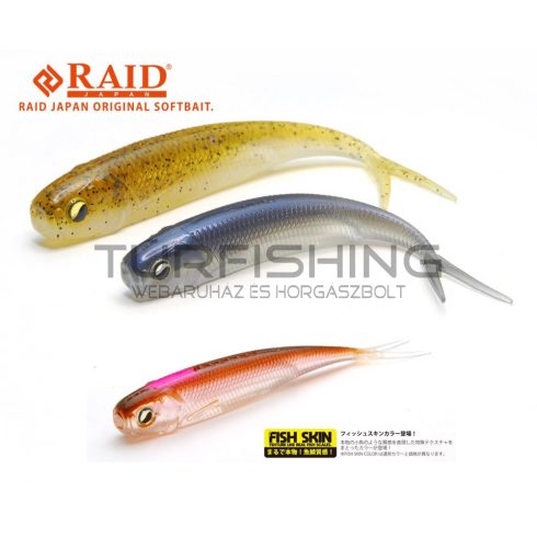 Raid Japan RAID FISH ROLLER FISH SKIN 3" 8.9cm 080 Clear Wakasagi