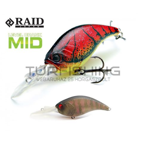 Raid Japan RAID LEVEL CRANK MID 59mm 10.5gr 018 Smoke Gill