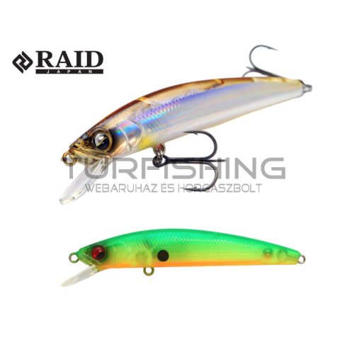 Raid Japan RAID LEVEL MINNOW QUICK72 72mm 5.2gr 018 Sukeru Lime Chart