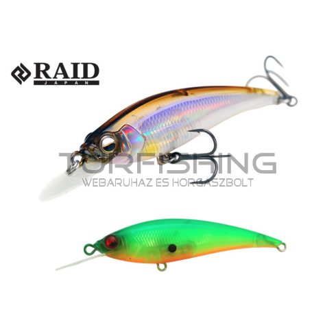 Raid Japan RAID LEVEL SHAD SPRINTER 68SR 68mm 5.6gr 017 Sukeru Lime Chart
