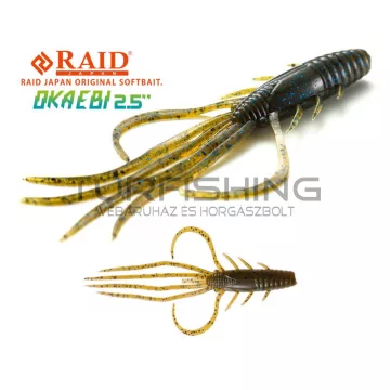   Raid Japan RAID OKA EBI 2.5" 6.3cm 001 Green Pumpkin Seed