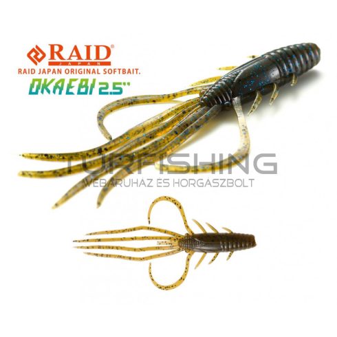 Raid Japan RAID OKA EBI 2.5" 6.3cm 001 Green Pumpkin Seed