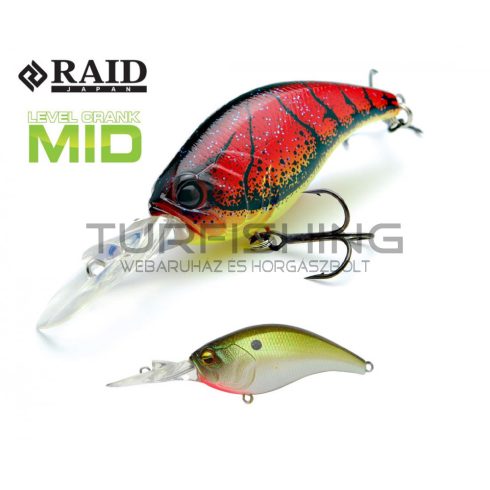 Raid Japan RAID LEVEL CRANK MID 59mm 10.5gr 008 Pearl Shad