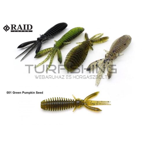 Raid Japan RAID EGUBUG 2.5" 6.3cm 001 Green Pumpkin Seed