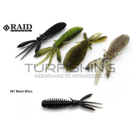 Raid Japan RAID EGUBUG 2.5" 6.3cm 051 Black Bitou