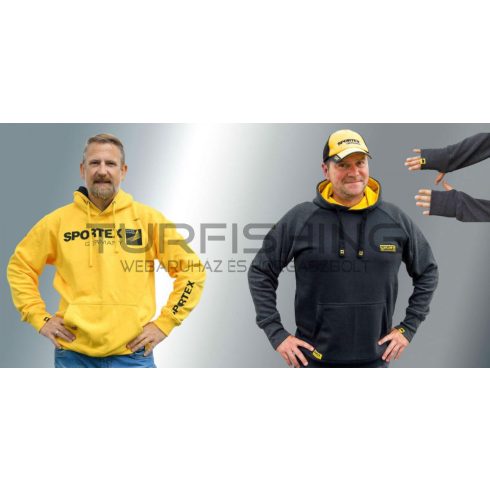 Sportex HOODY SPORTEX SÁRGA/FEKETE M