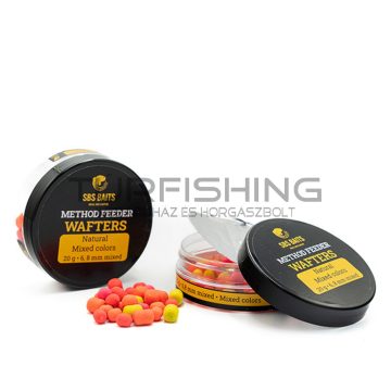 SBS METHOD FEEDER WAFTERS NATURAL 6-8 MM 20G (MIXED COLORS)