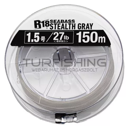 SEAGUAR R18 KANZEN SEABASS STEALTH GRAY 150M 0.6GOU