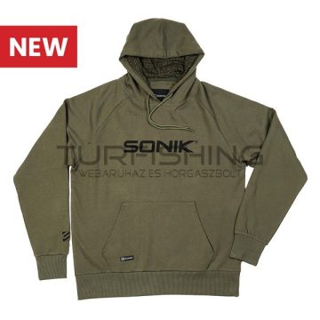 SONIK KAPUCNIS PULÓVER GREEN-M
