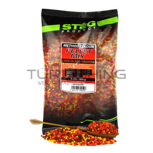 Stég Pellet Mix 800g 3mm Csoki-Narancs