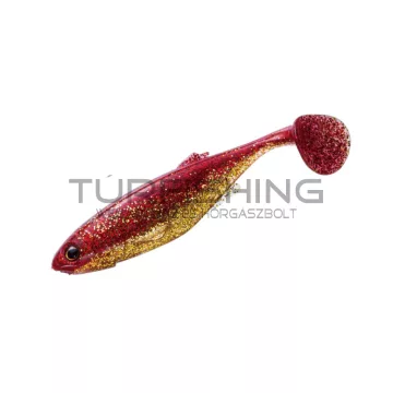   Major Craft MAJOR CRAFT STABI SHAD FAT 3.5" 8.9cm #001 Red Gold