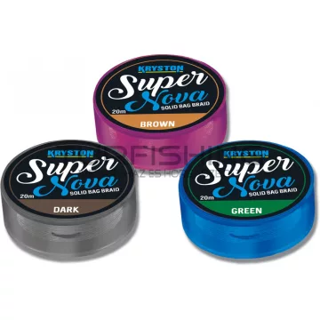 KRISTON Super Nova Solid Bag Braid 25Lb 20m Brown