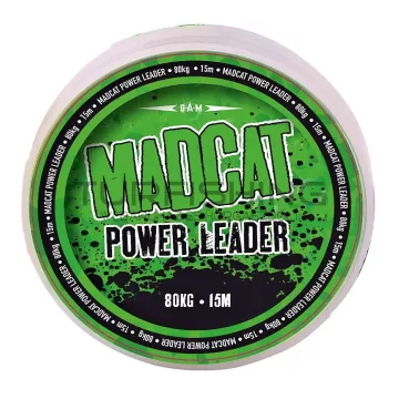 MADCAT POWER LEADER 15M 0.80MM 80KG BROWN