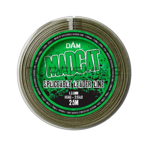 MADCAT SPLICEABLE LEADER 25M 1.00MM 110KG GREEN