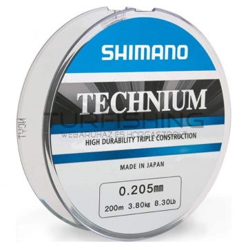 Shimano Főzsinór Line Technium 200m 0.205mm 3.8kg Grey