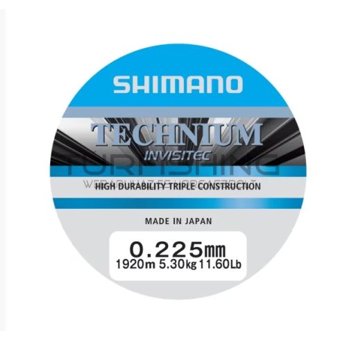 Shimano TECHNIUM Invisitec Prémium Bojlis Zsinór 0,225mm