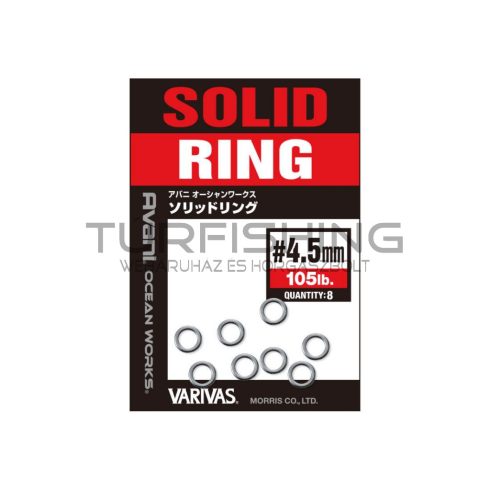 Varivas VARIVAS AVANI OCEAN WORKS SOLID RING KULCSKARIKA 4.0mm 55lb 25kg